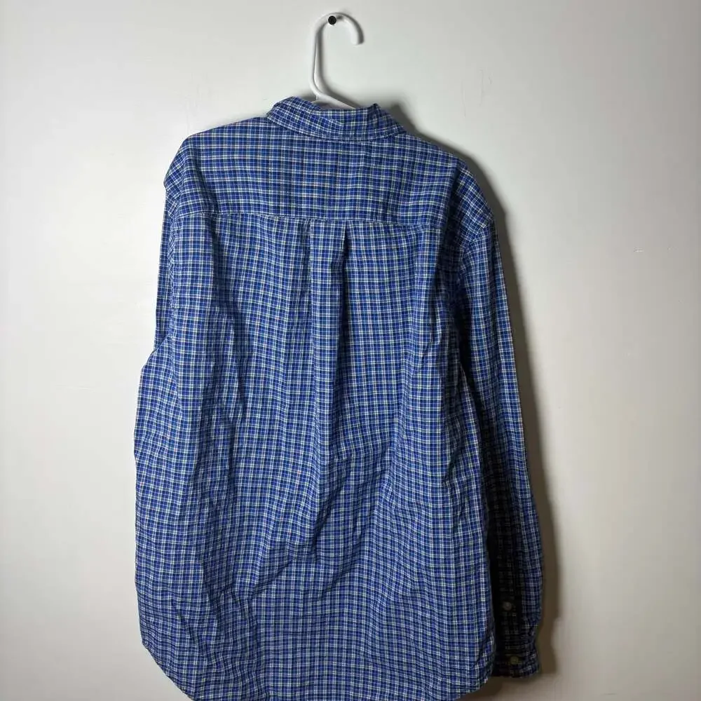 Polo Ralph Lauren  Plaid Long Sleeve Button-Front Shirt, Size L/14-16, Youth
